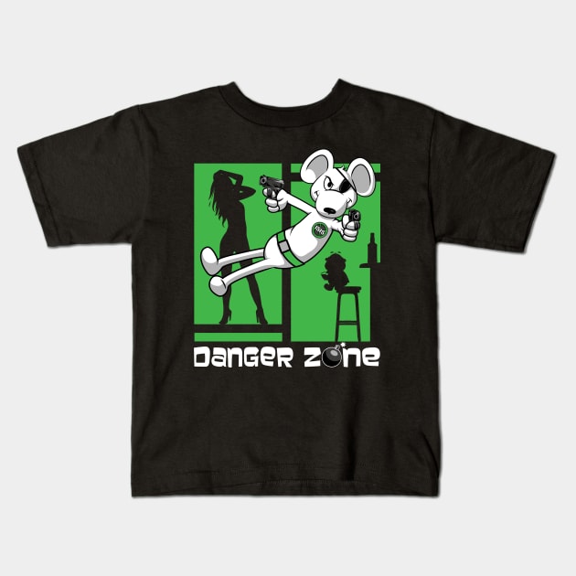 Danger Zone Kids T-Shirt by SwanStarDesigns